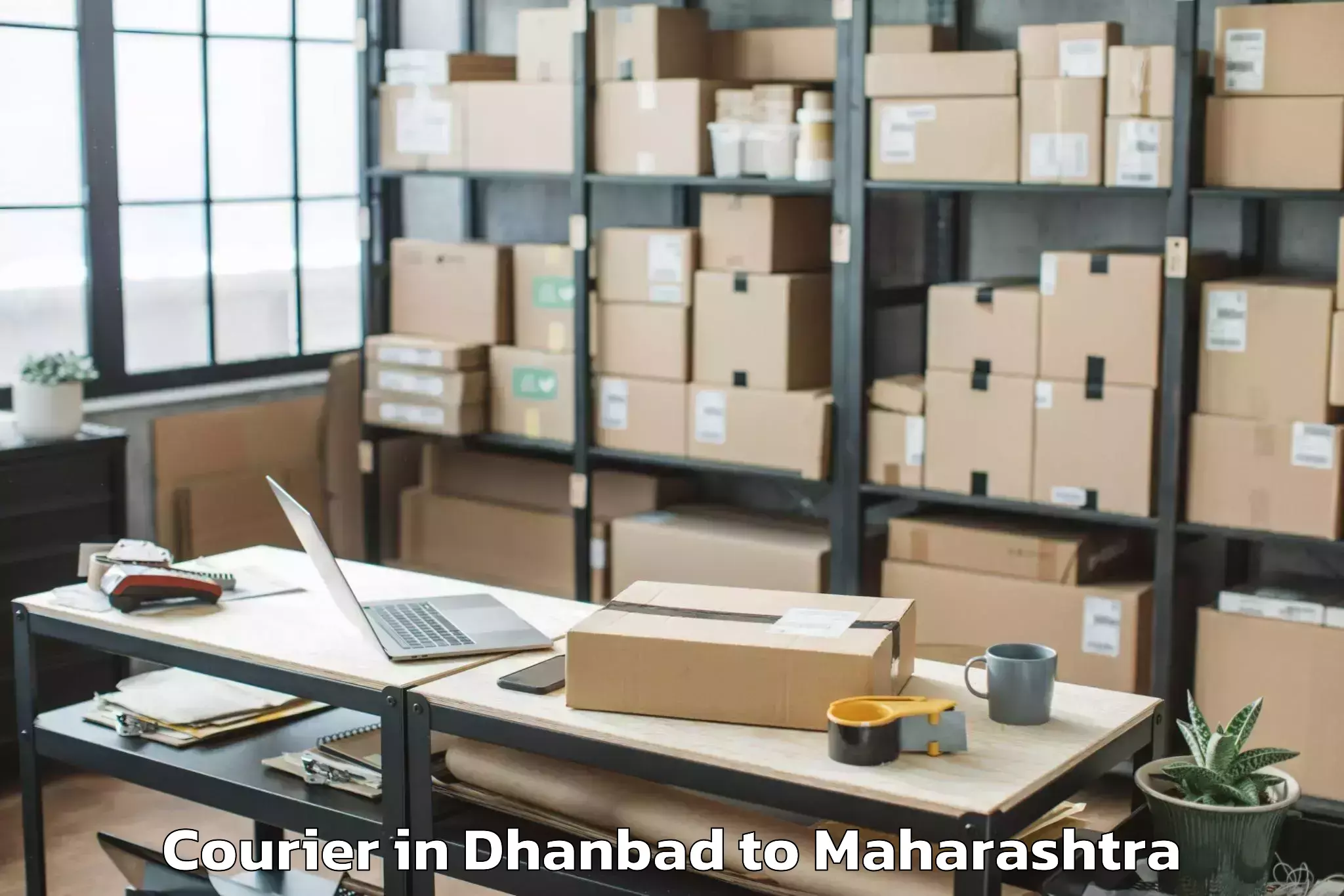 Easy Dhanbad to Narkhed Courier Booking